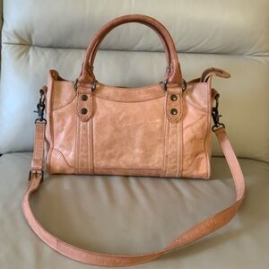 Frye Melissa Dusty Rose Leather Satchel